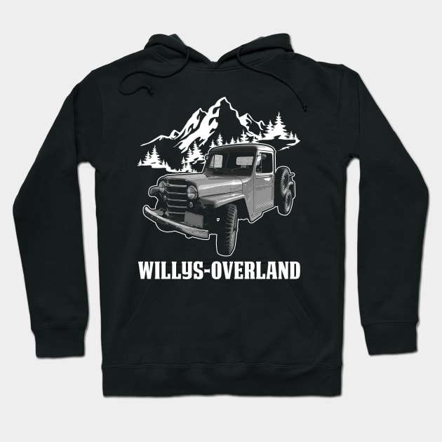 Willys-Overland Truck jeep car name Hoodie by Madisen Harvey